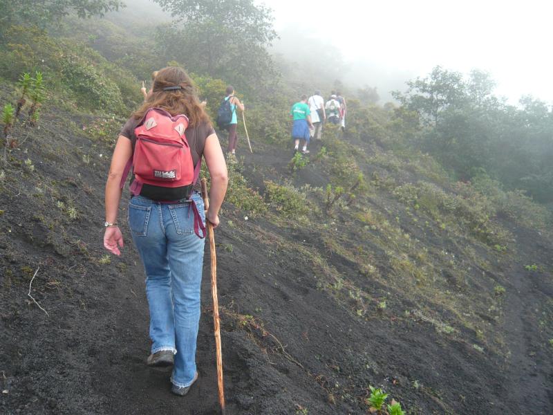 Volcan Pacaya-c.JPG - We had young people from Israel, France, Mexico and the US in our group.